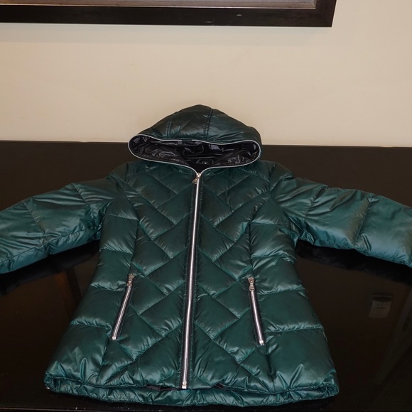 Guess Puffer Down Jacket | Emerald Green | Hooded - Picture 3 of 15